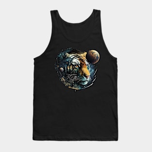 space tiger Tank Top